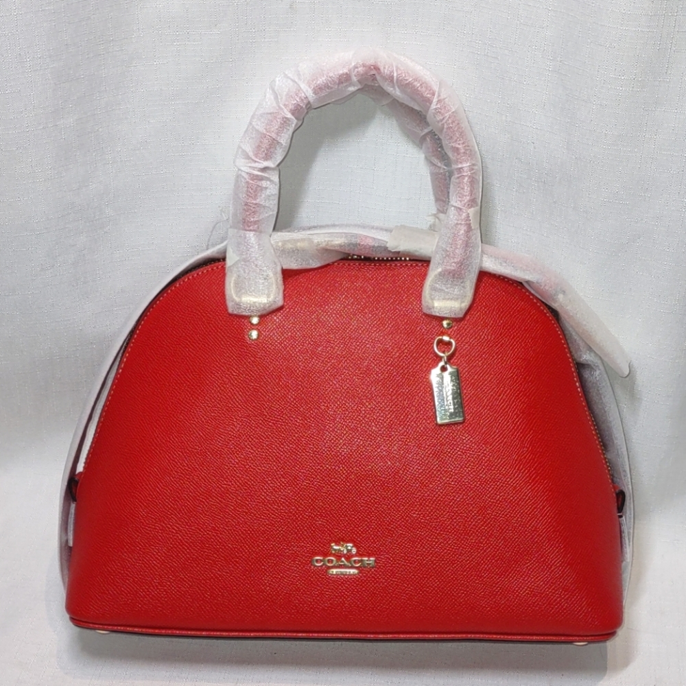 COACH Katy Satchel in Miami Red - Picture 2 of 8